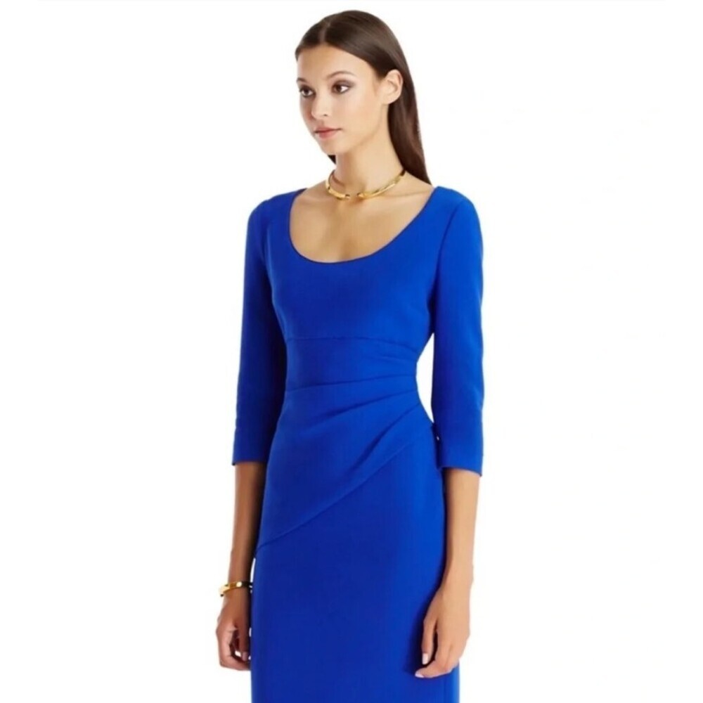 Diane Von Furstenberg Lillian Dress in Cosmic Cobalt Blue Size 12 Mini